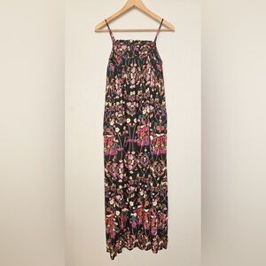 Anthropologie Quilted Floral Maxi Dress